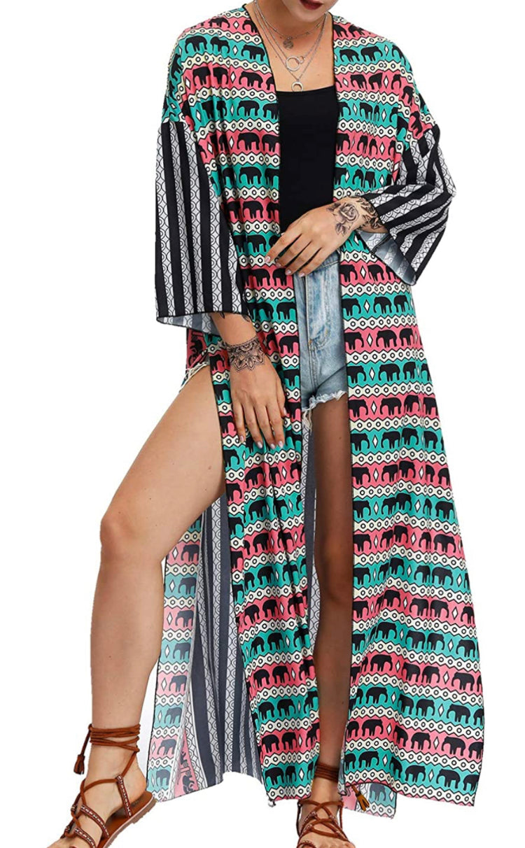 Elephant kimono