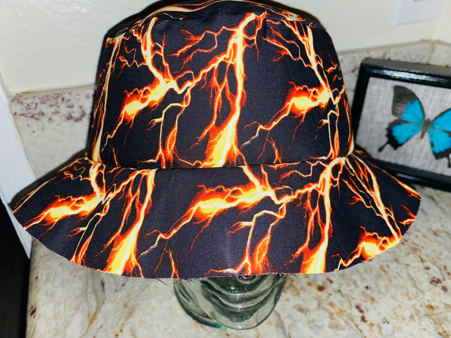 GLOW IN THE DARK LIGHTNING BUCKET HAT