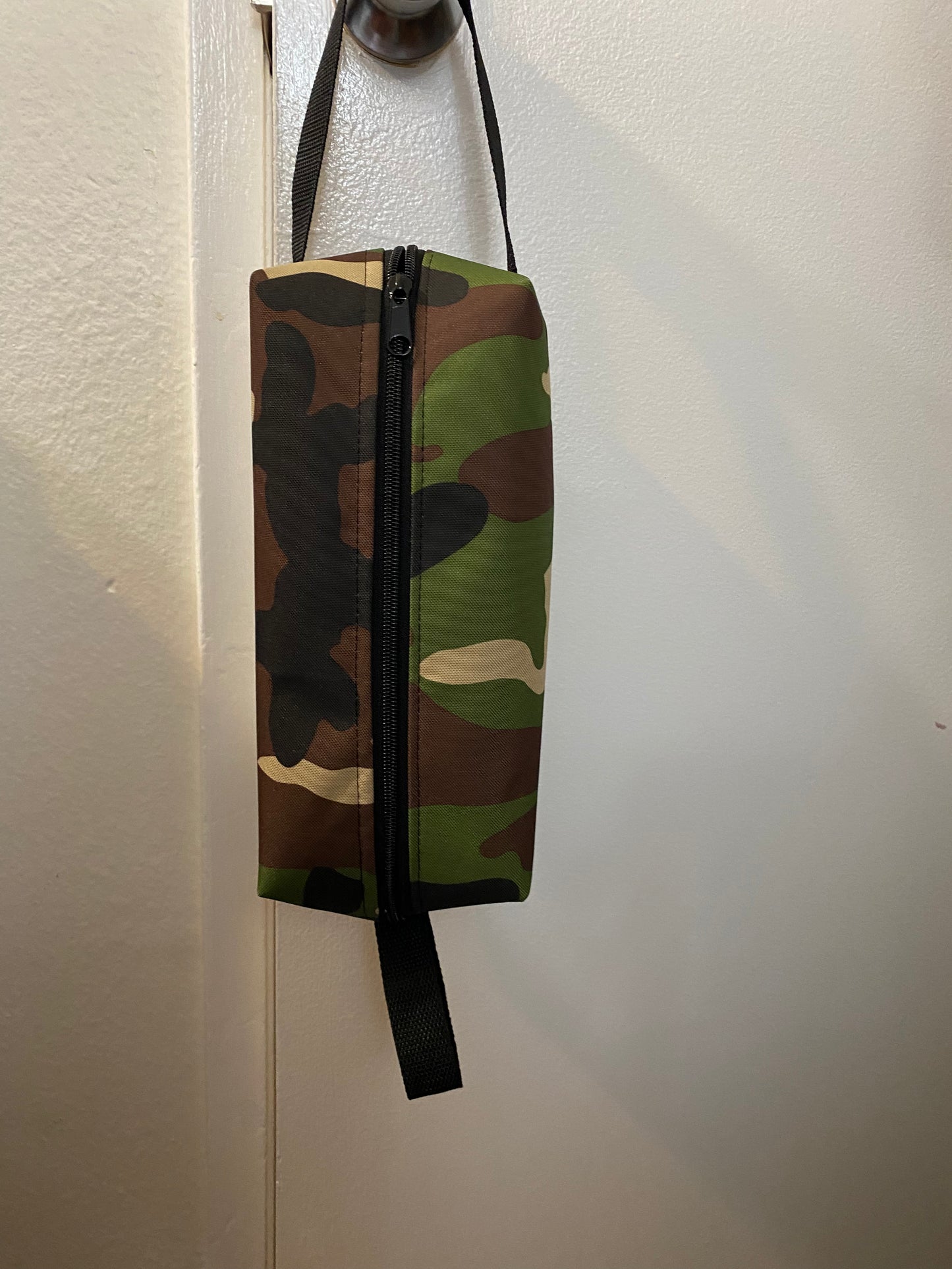 Camo boxy bag