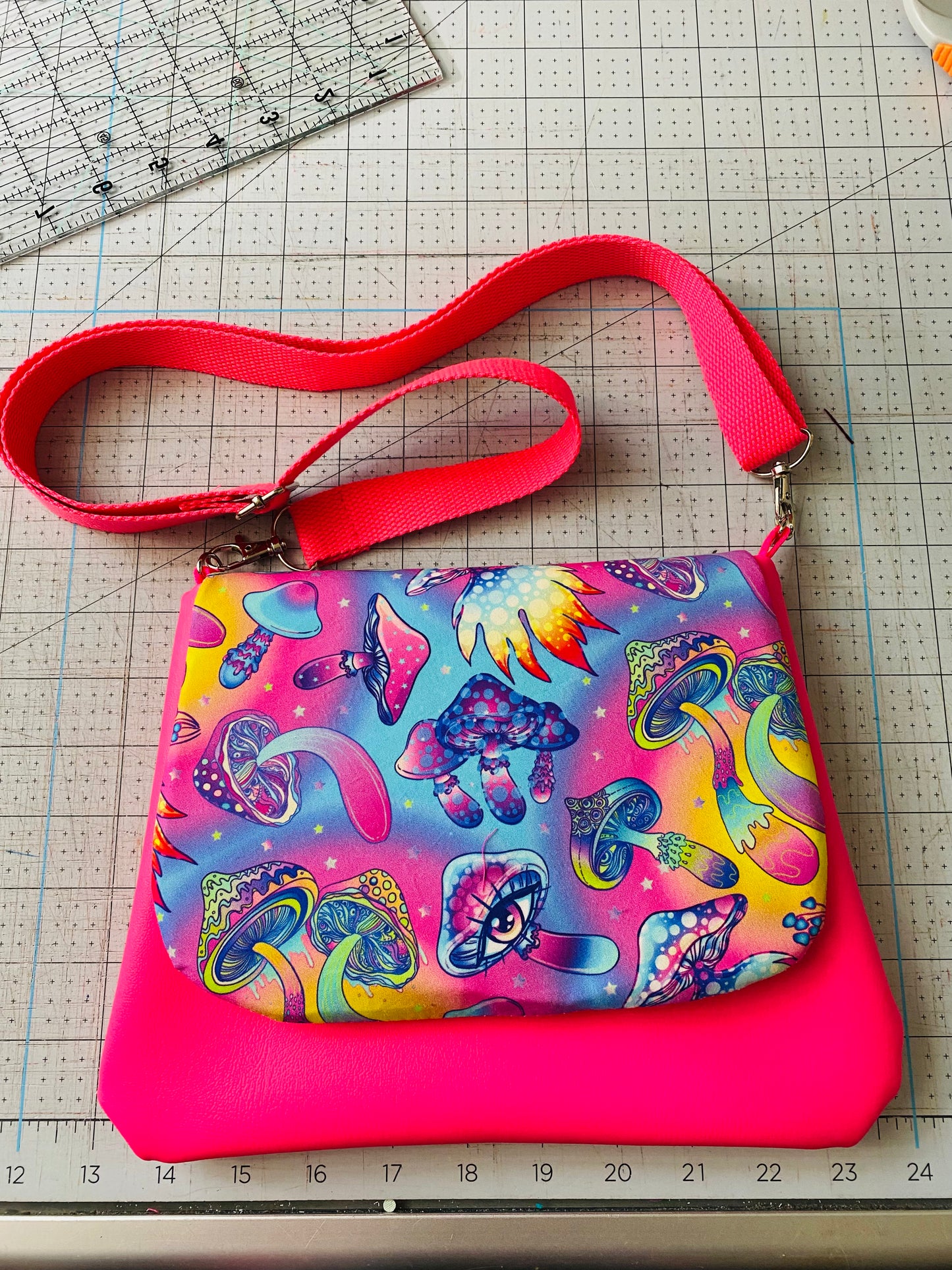 Neon mushroom crossover