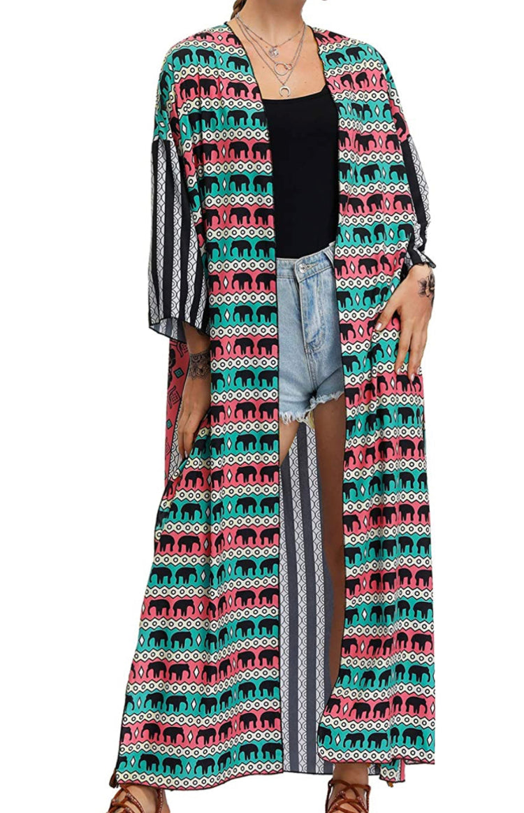 Elephant kimono
