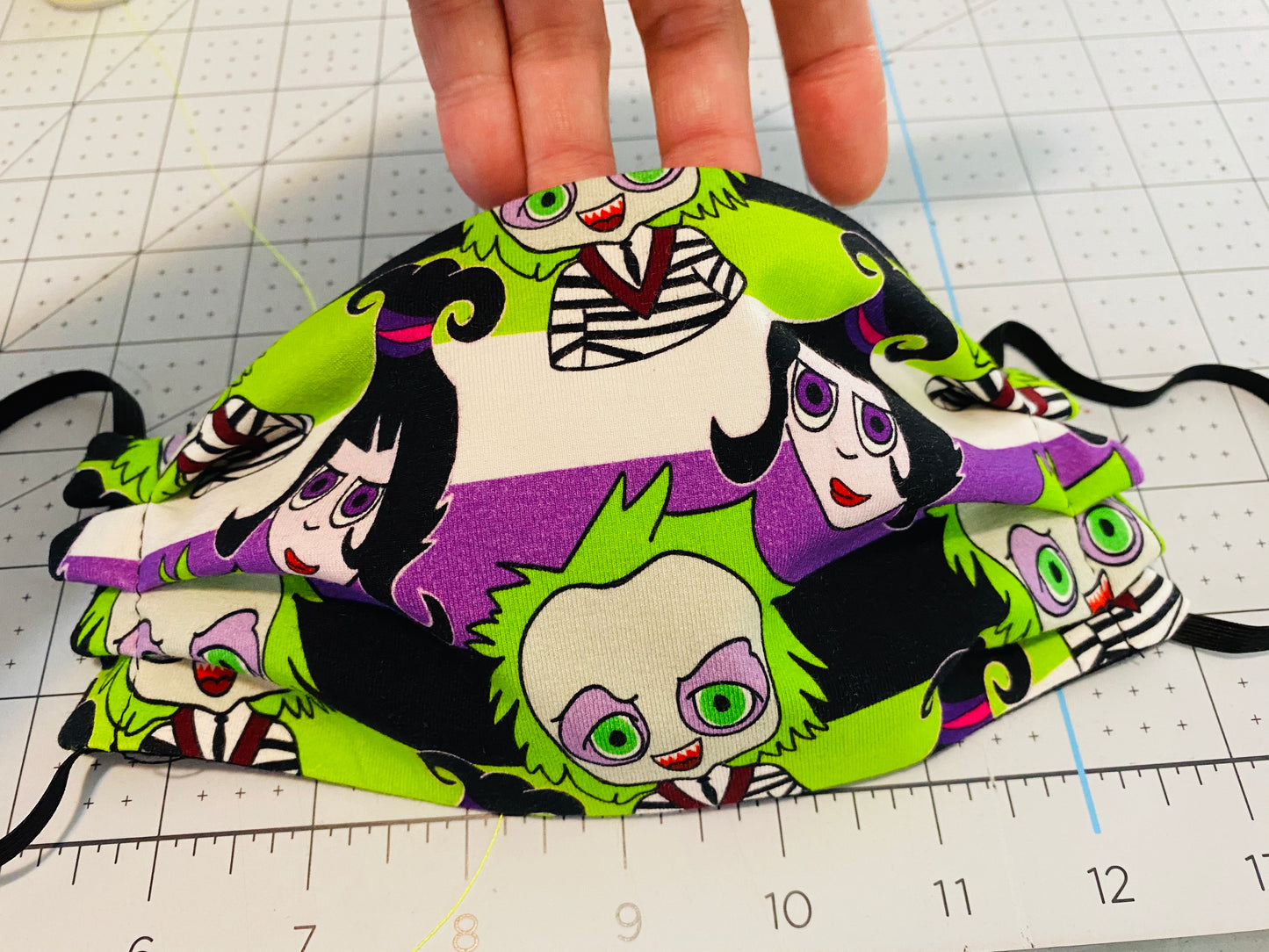 BEETLEJUICE AND LYDIA FACE MASK