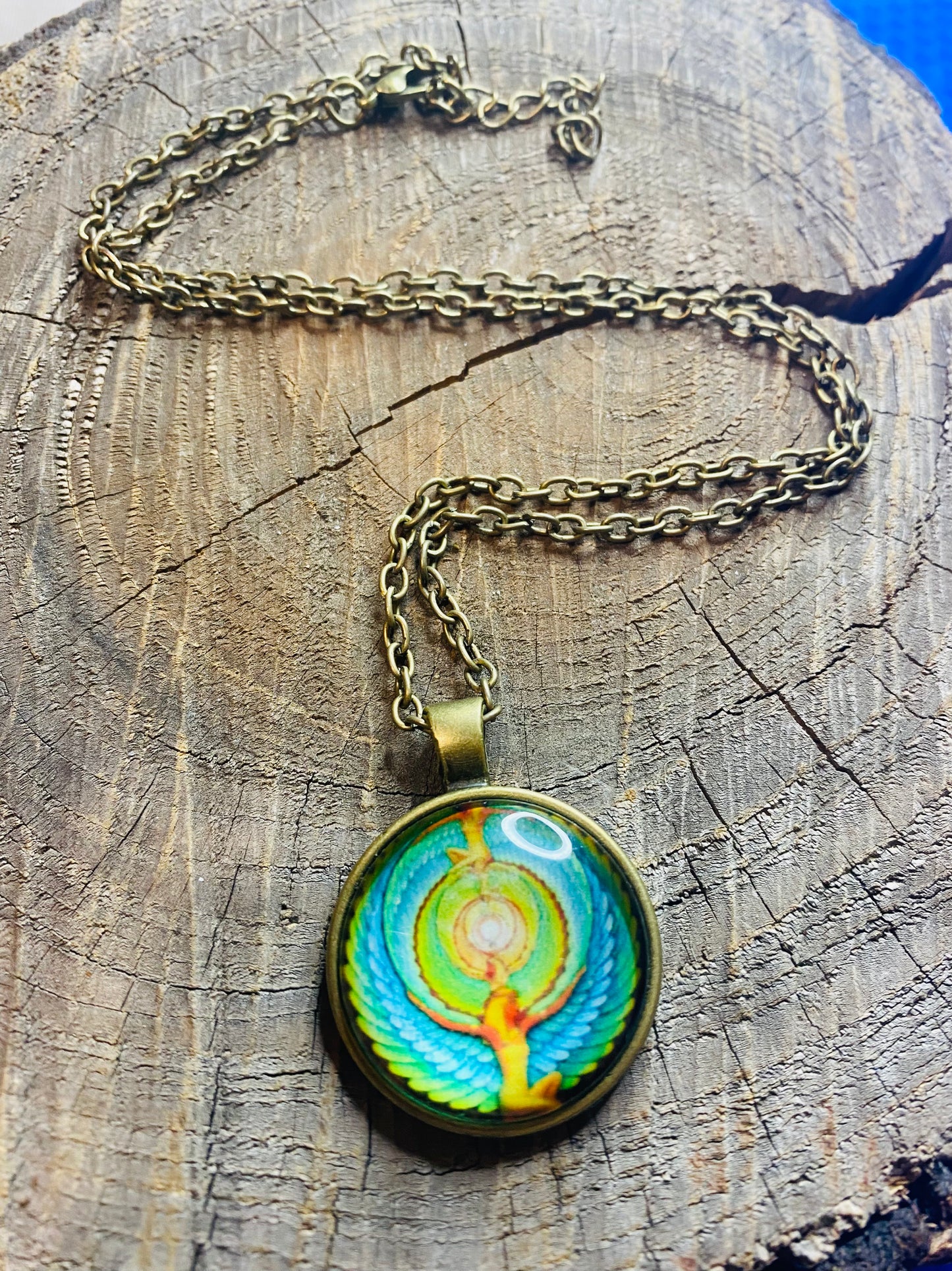 Egyptian scarab resin pendant
