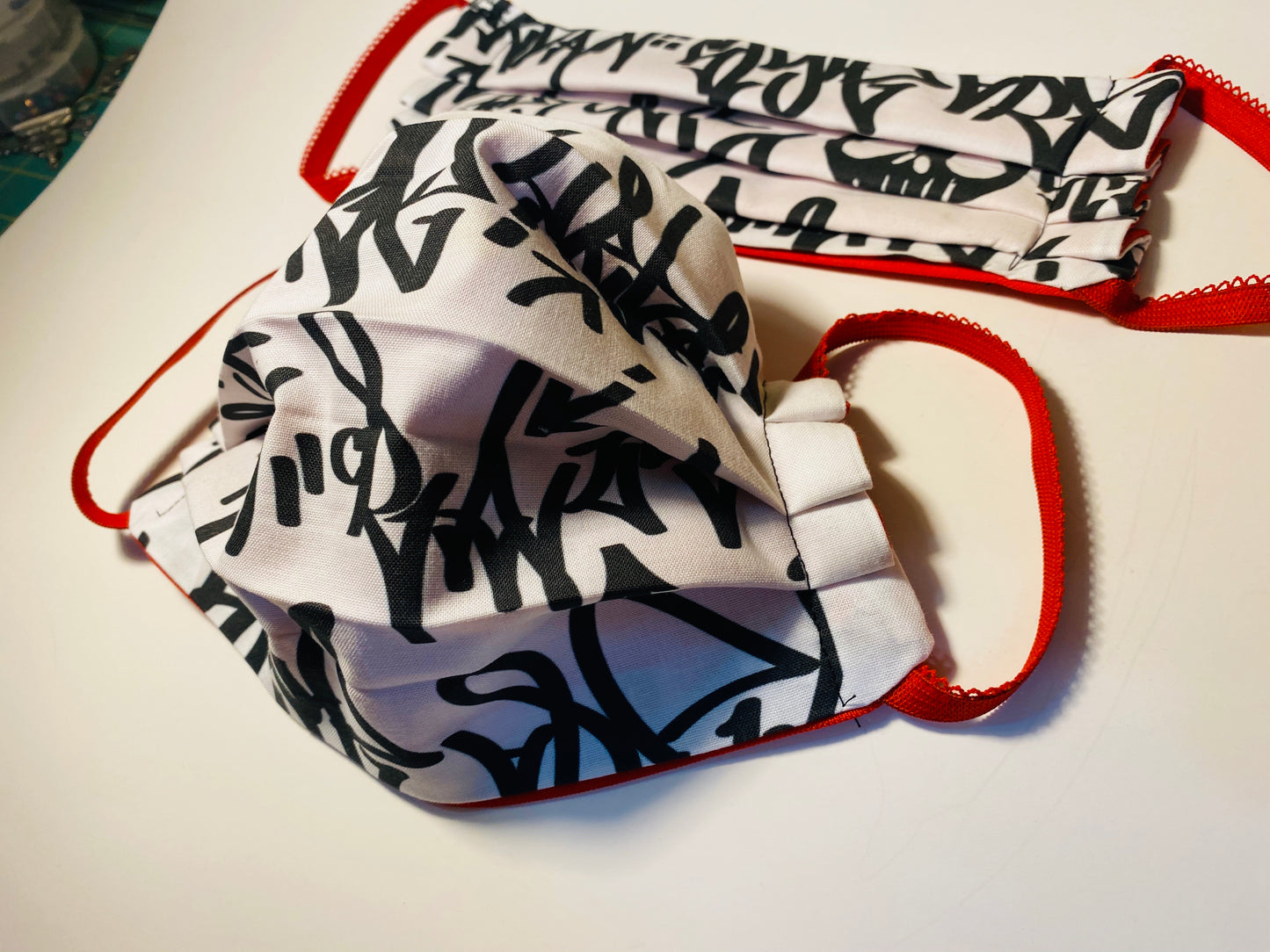 Custom GRAFFITI FACE MASK for men women kids and filter pocket