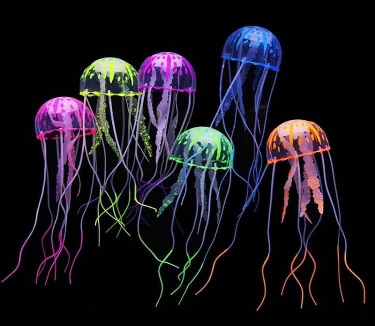UV reactive Glow in the dark jellyfish earrings