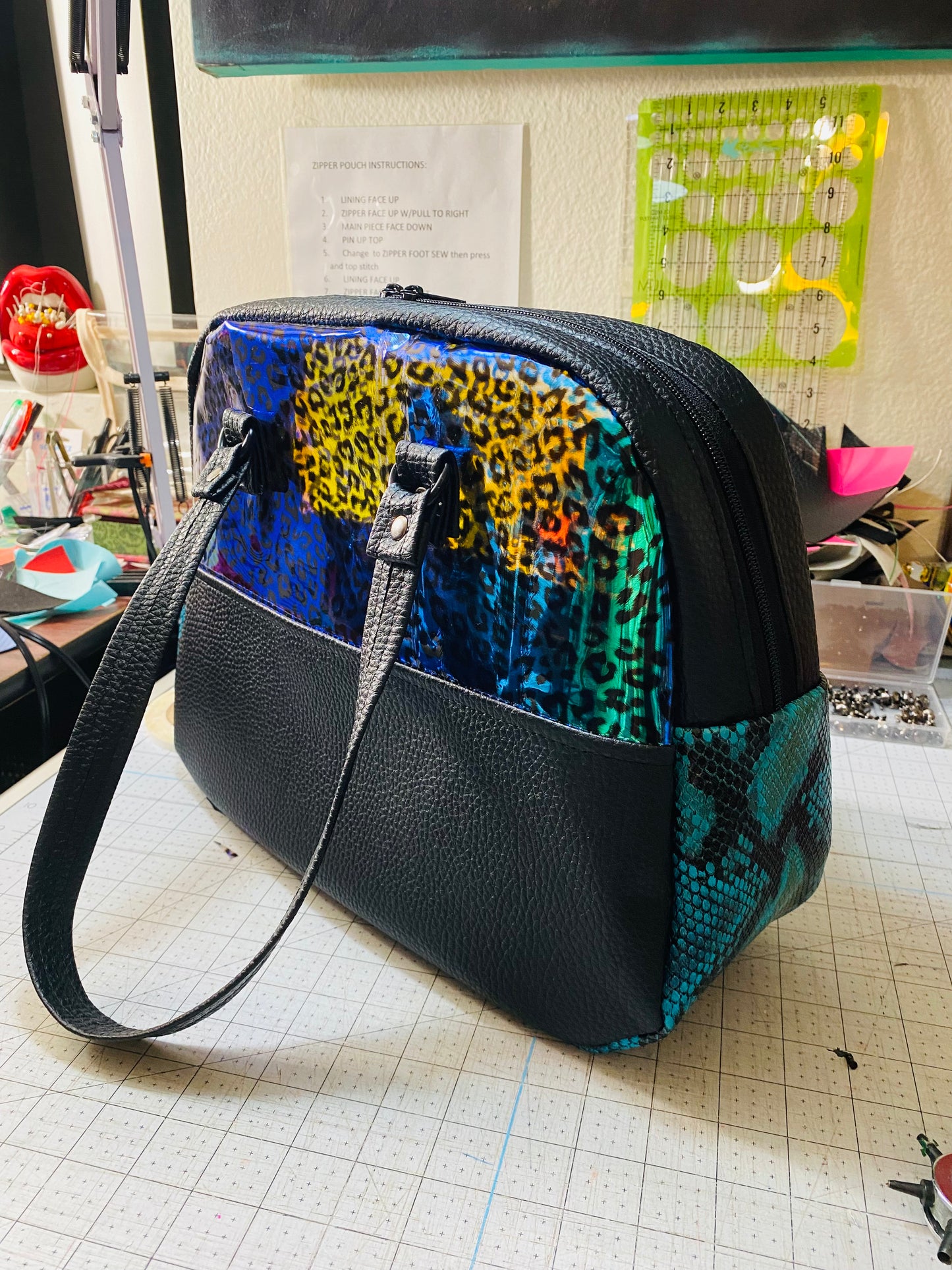 Bag custom leopard with shipping