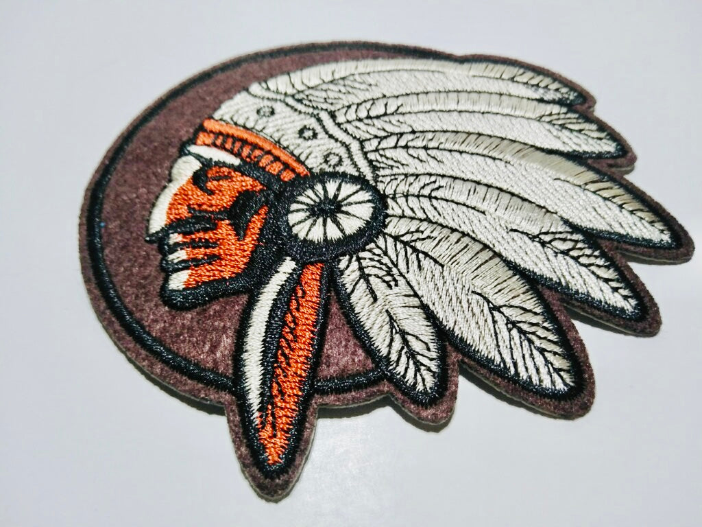 EL INDIO Indian head iron on patch