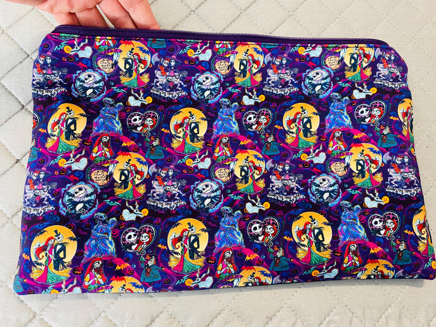 CUSTOM NIGHTMARE B$ XMAS ZIP POUCH