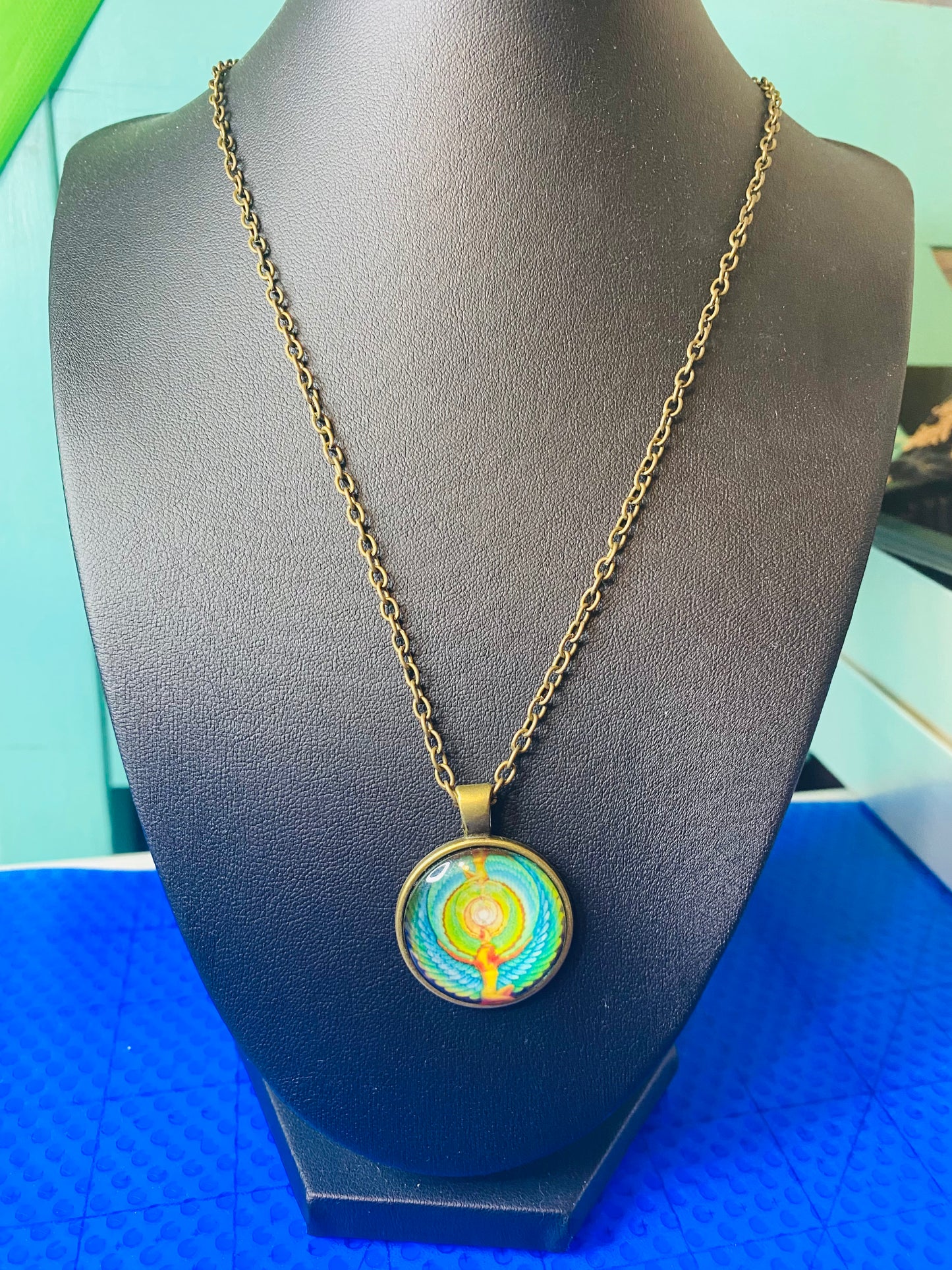 Egyptian scarab resin pendant