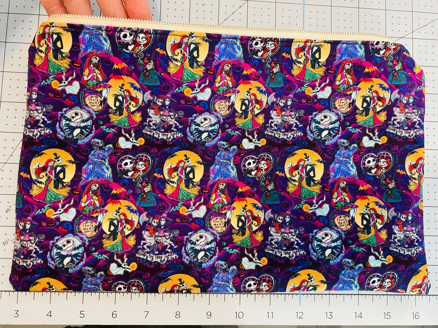 CUSTOM NIGHTMARE B$ XMAS ZIP POUCH