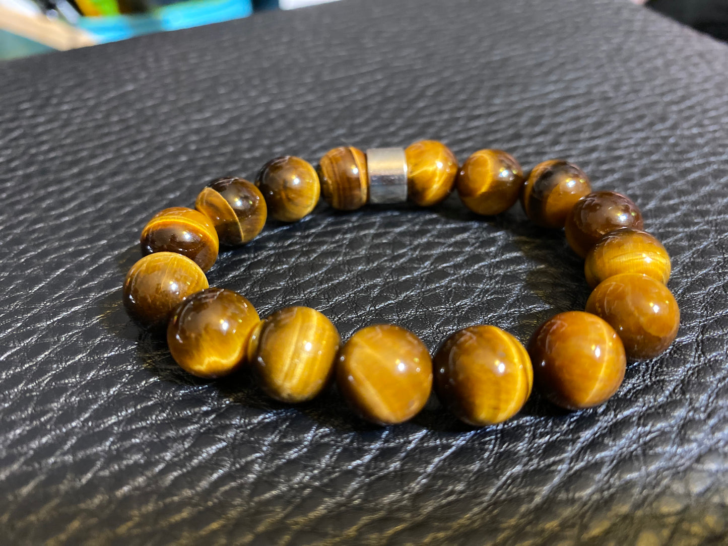 TIGER EYE BEADED BRACELET