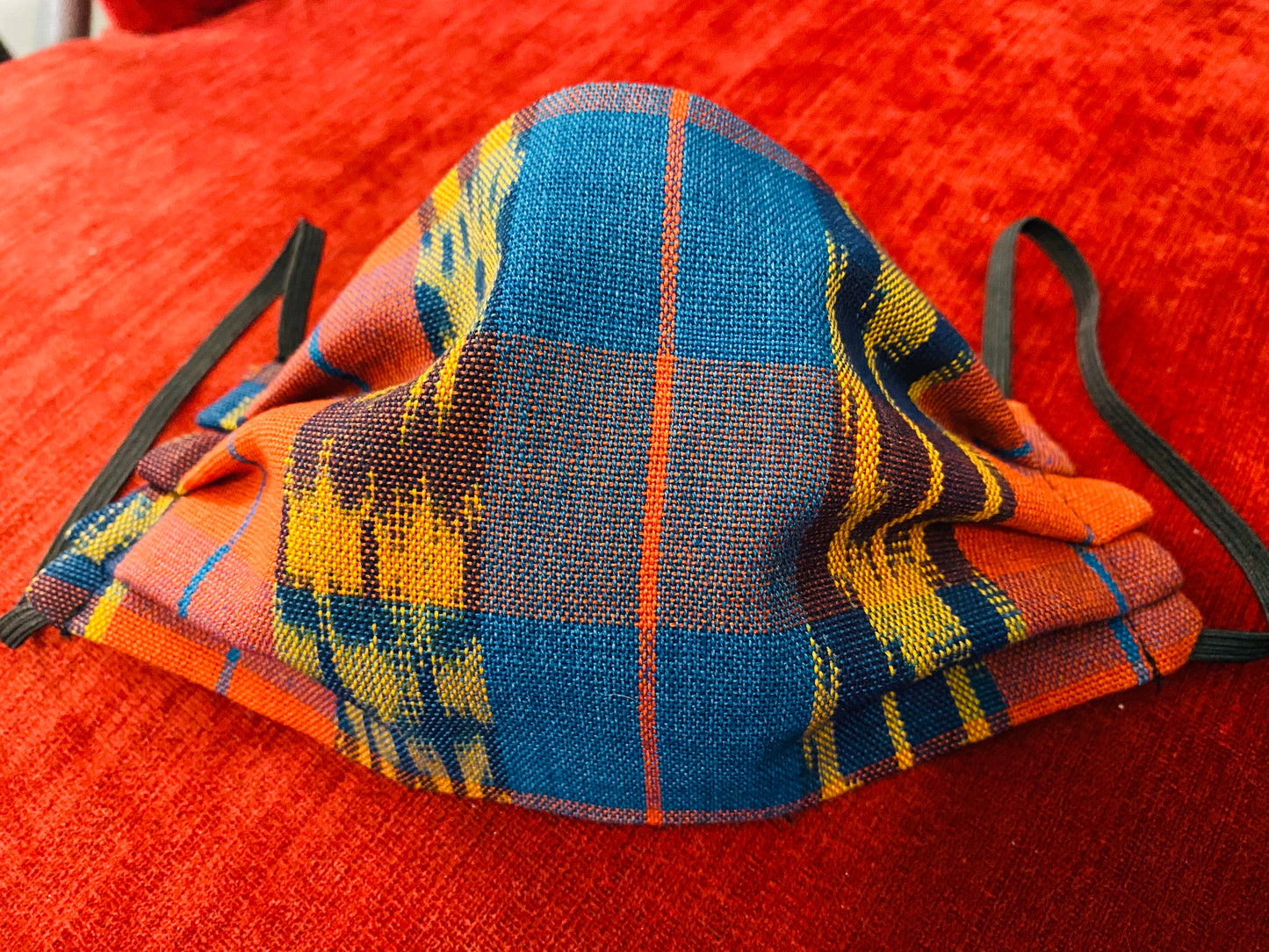 Guatemalan woven fabric face mask