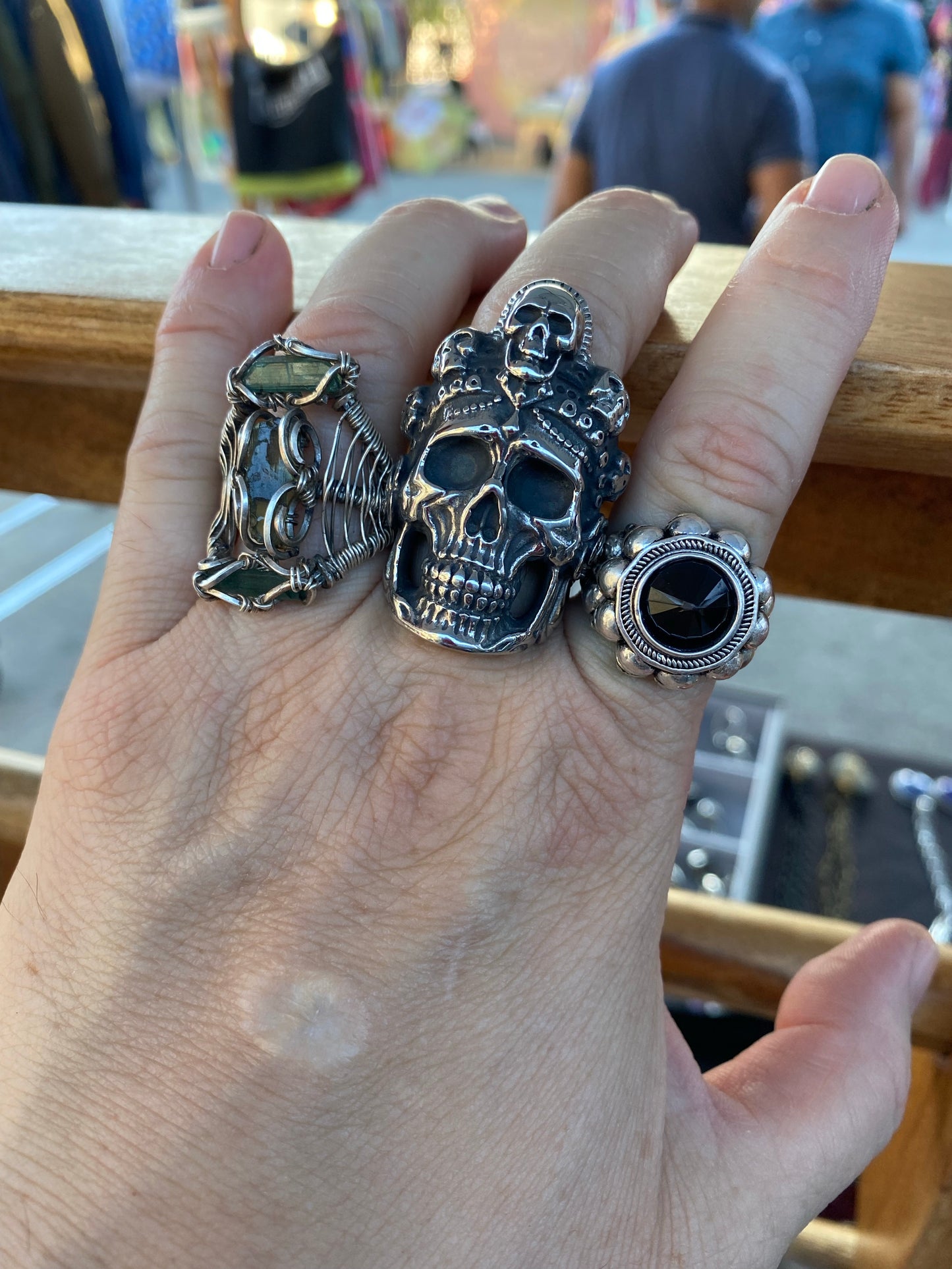 Skull stainless steel unisex ring