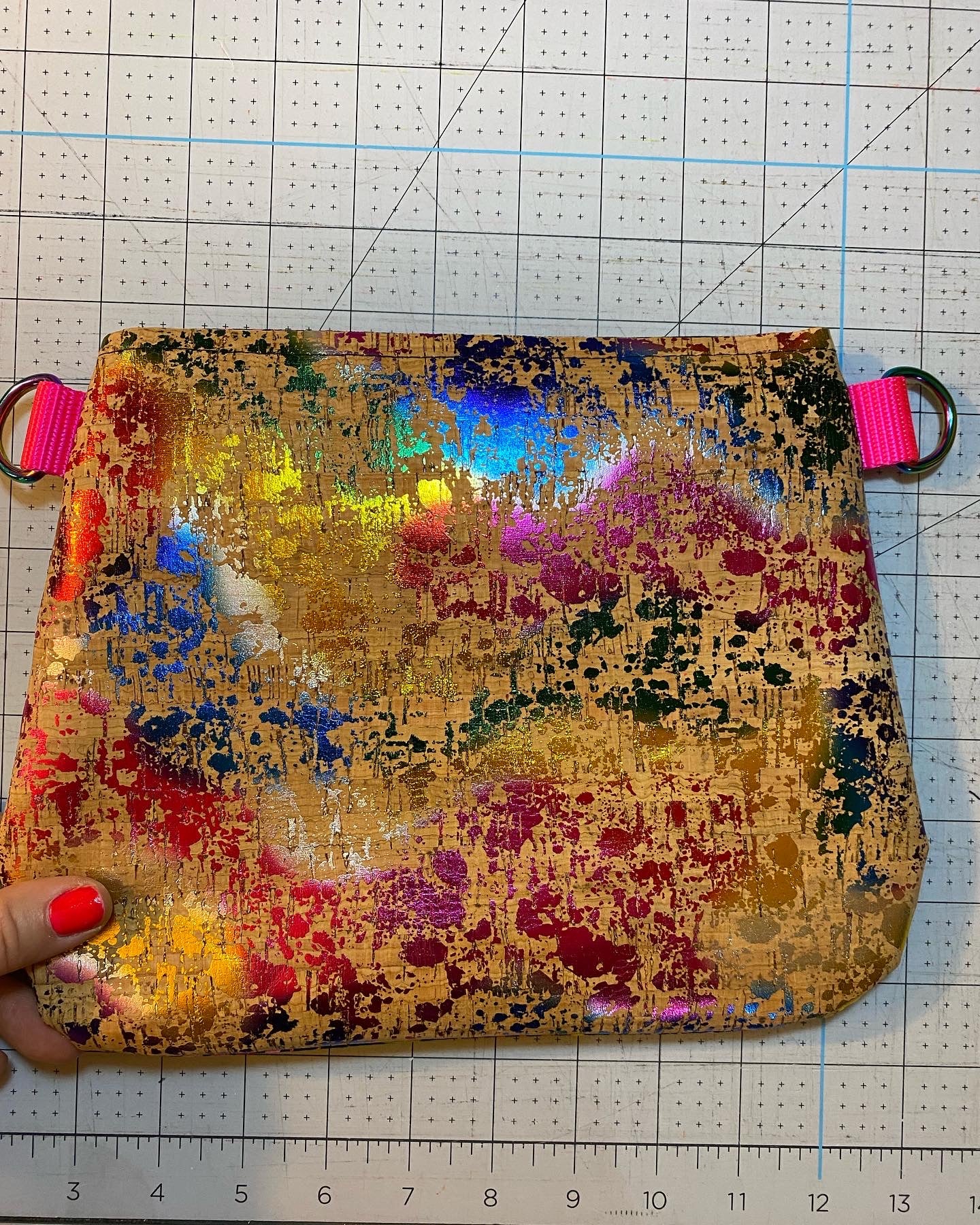 Psychedelic bubbles crossover bag