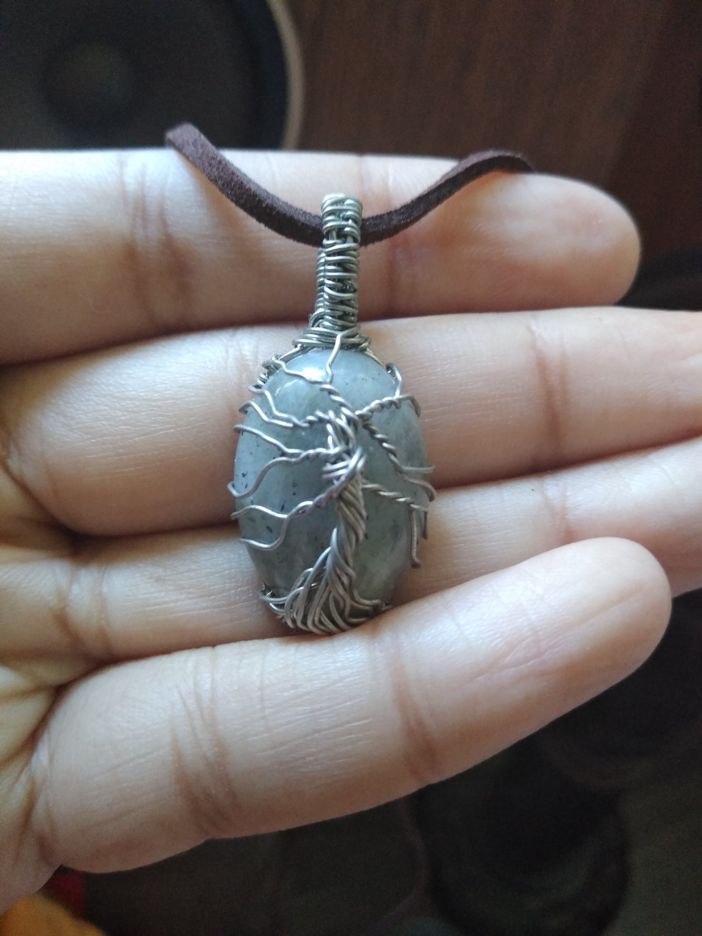 WIRE WRAPPED LABRADORITE TREE OF LIFE