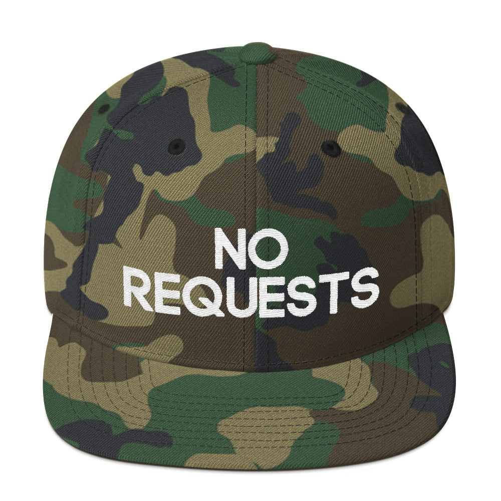 NO REQUESTS Snapback Hat - BFLY