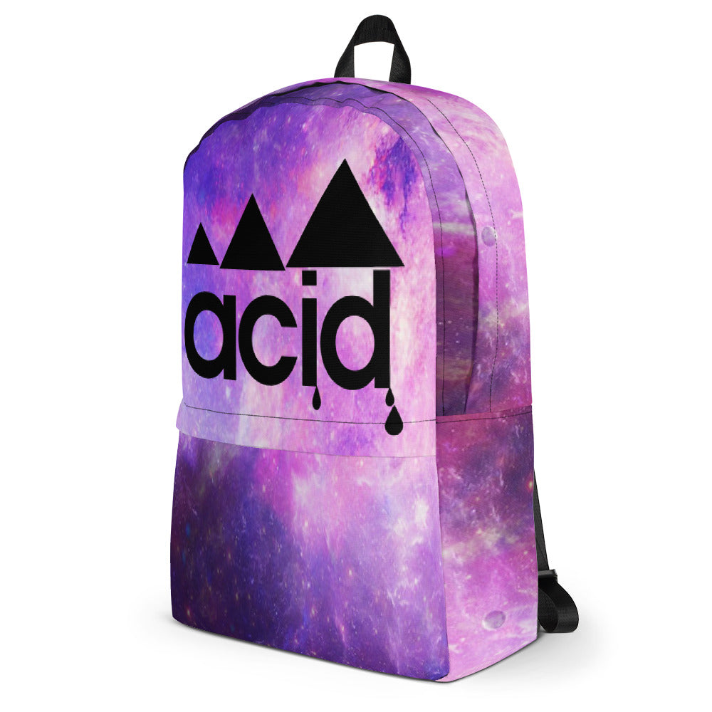 ACID GALAXY PRINT BACKPACK rave festival