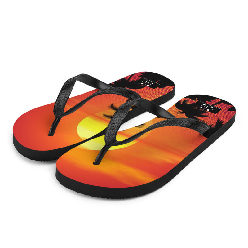 TROPICAL SUNSET FLIP FLOPS