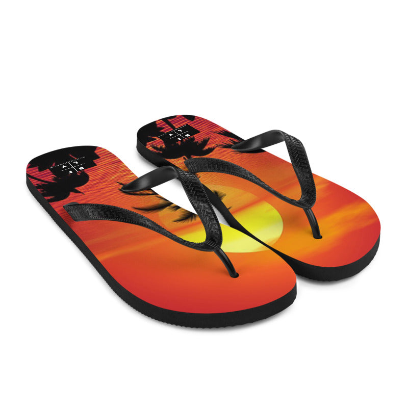 TROPICAL SUNSET FLIP FLOPS