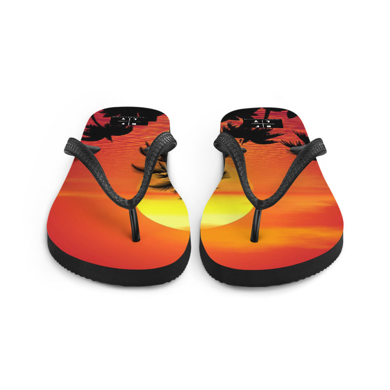 TROPICAL SUNSET FLIP FLOPS