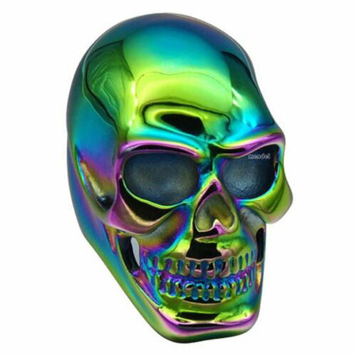 COLORFUL TITANIUM GREEN SKULL Fine Stainless Steel Ring