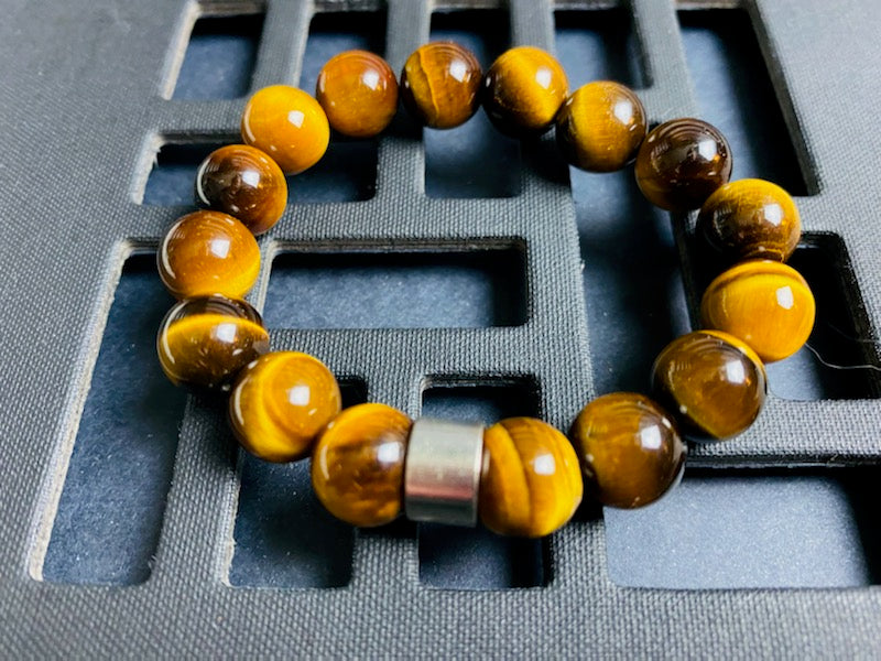 TIGER EYE BEADED BRACELET