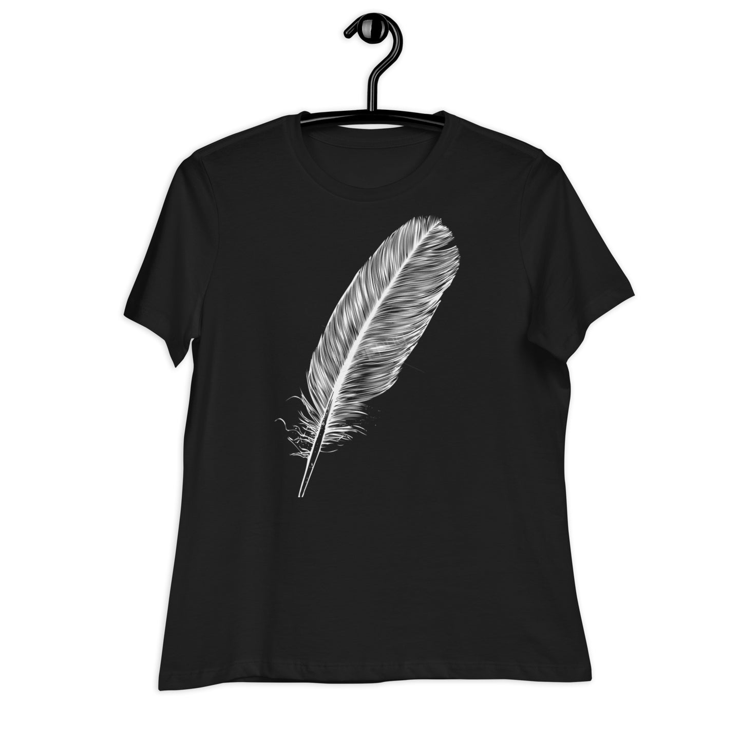 WHITE FEATHER T SHIRT