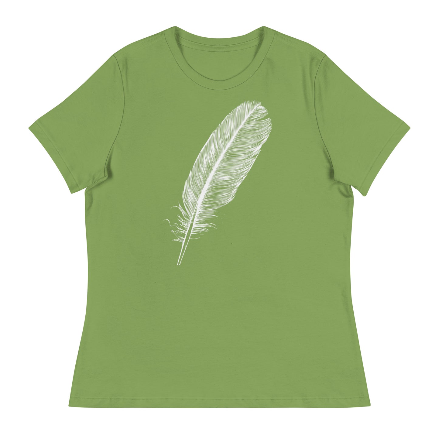 WHITE FEATHER T SHIRT