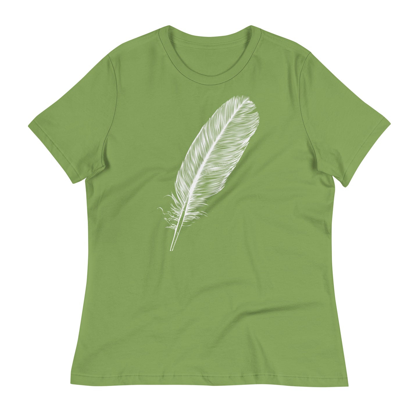 WHITE FEATHER T SHIRT