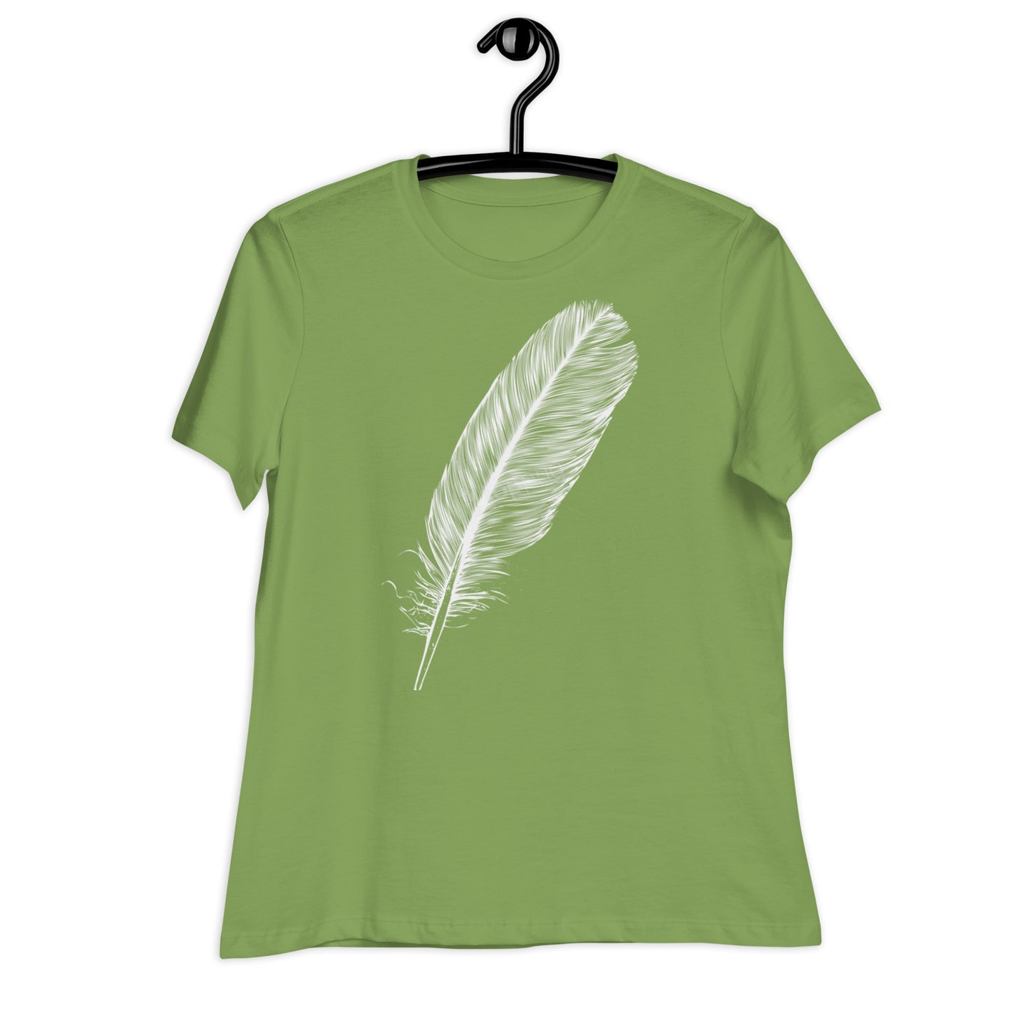 WHITE FEATHER T SHIRT