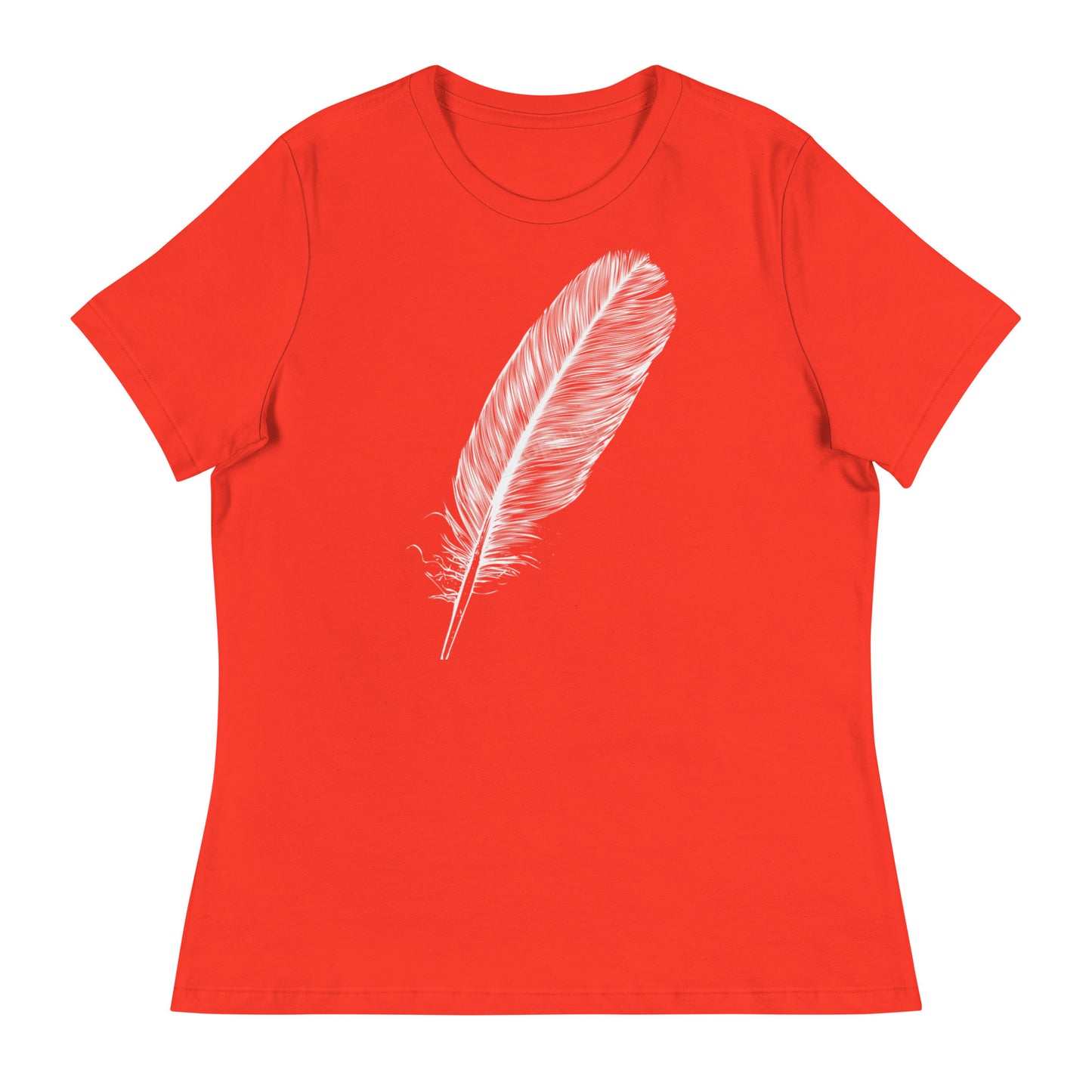 WHITE FEATHER T SHIRT