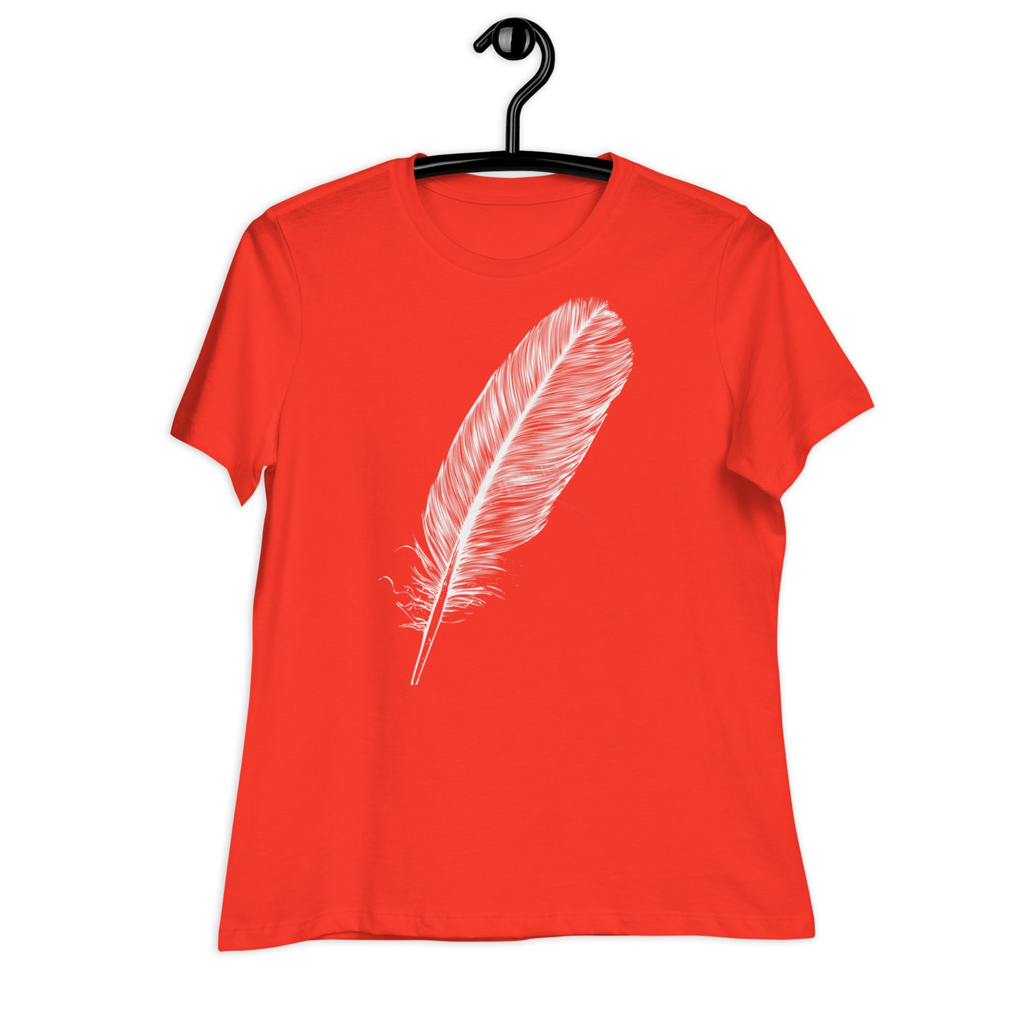 WHITE FEATHER T SHIRT
