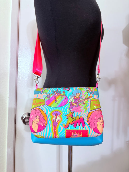 Jem and the holograms flap bag