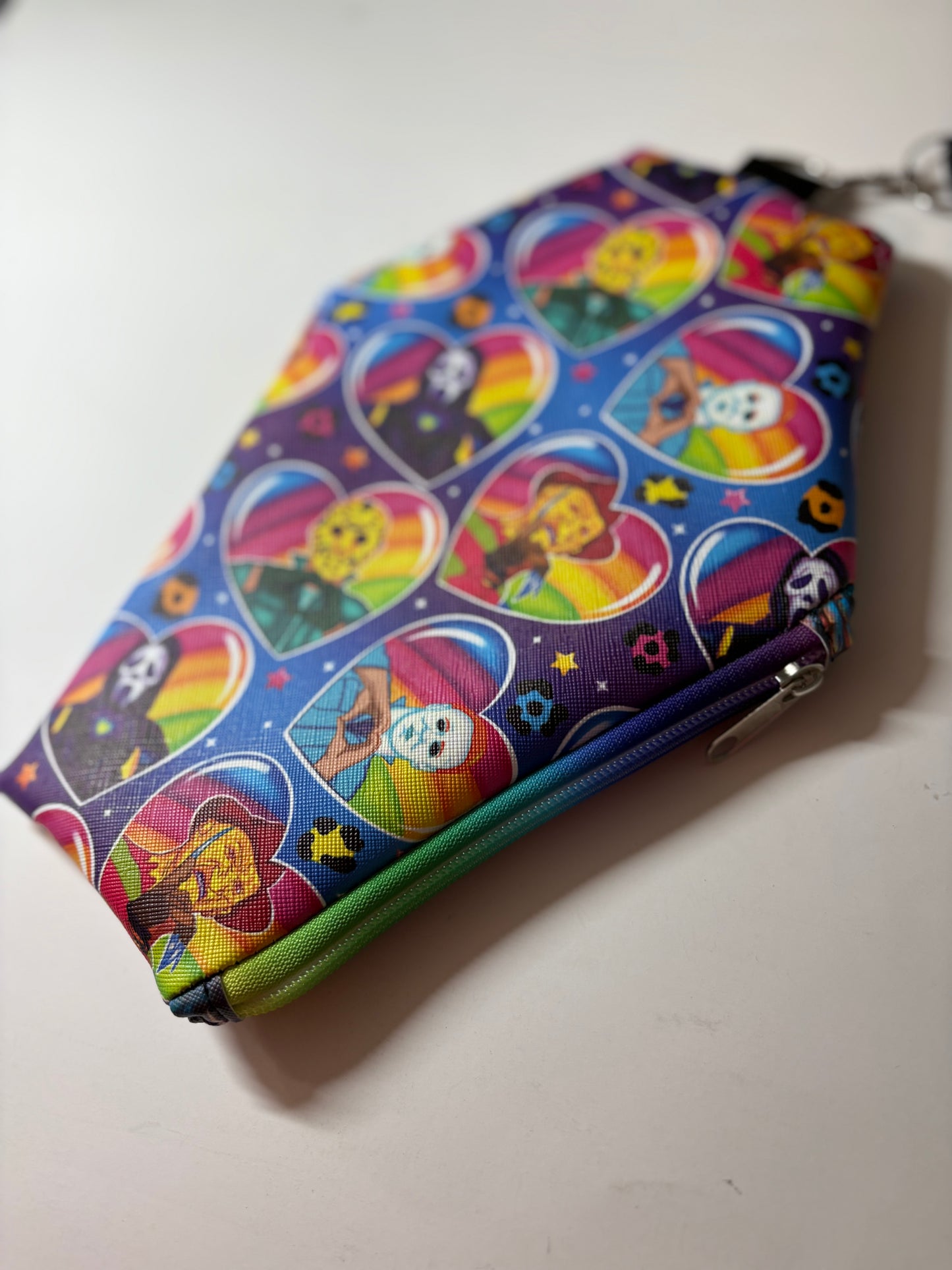 Coffin wristlet pouches