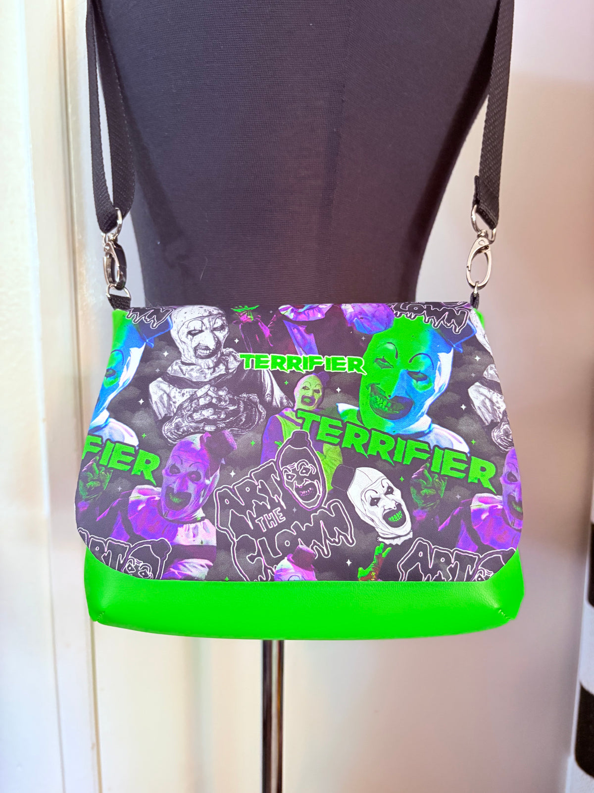 TERRIFIER flap crossbody bag