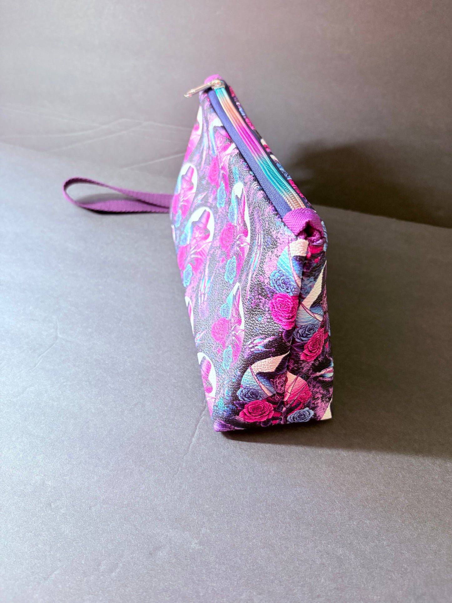 Floral Freddy wristlet pouch