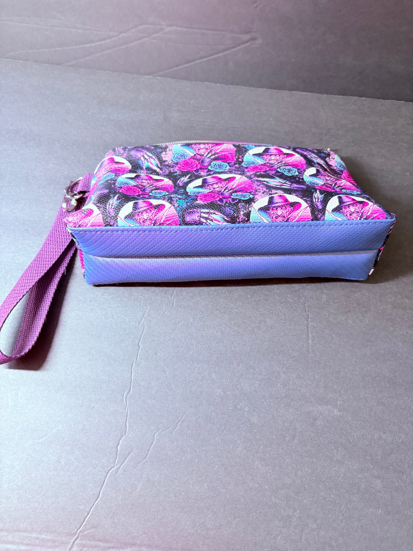 Floral Freddy wristlet pouch