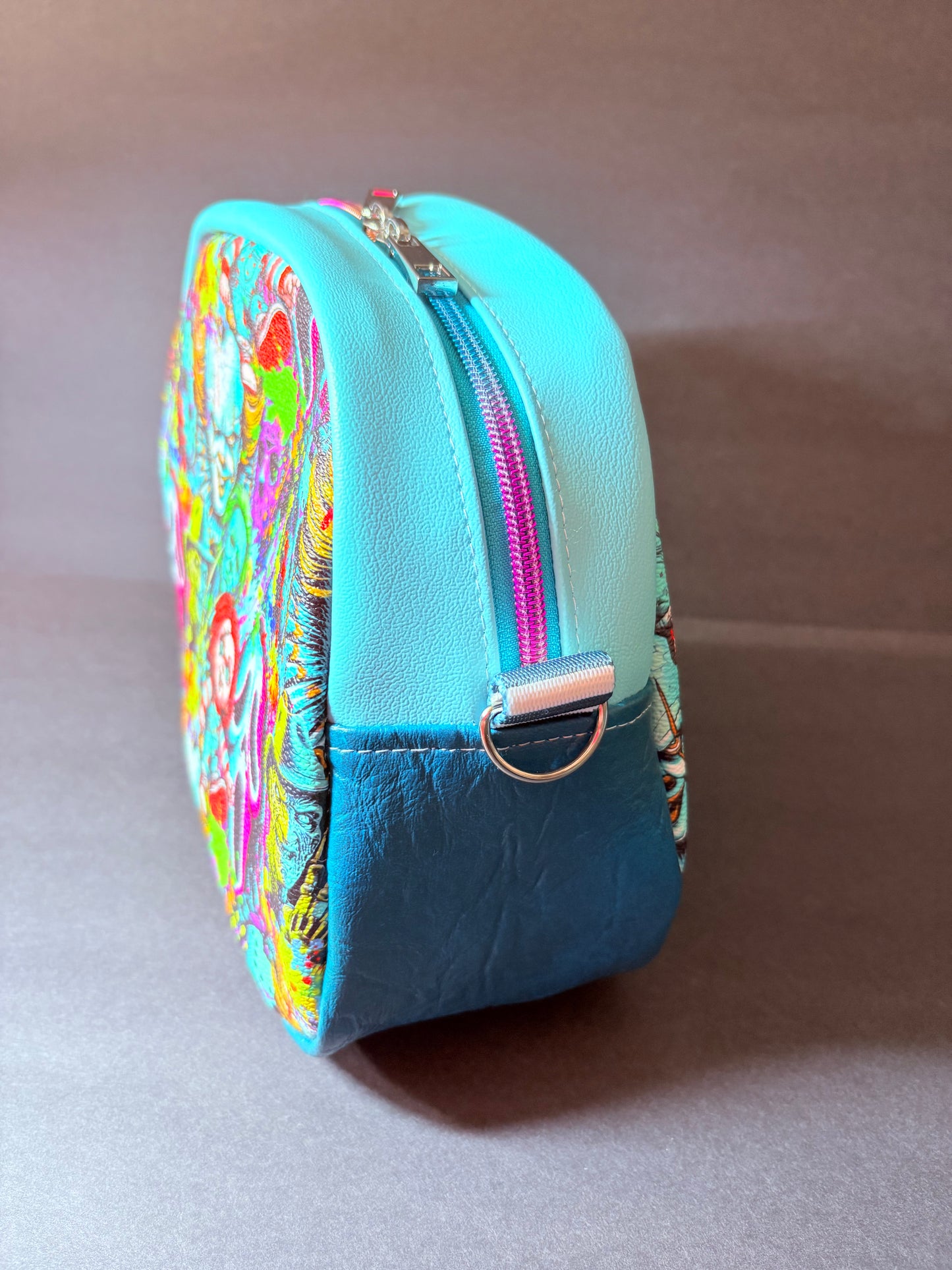 HORROR NEON MASH UP MINI BOWLER CROSSBODY BAG