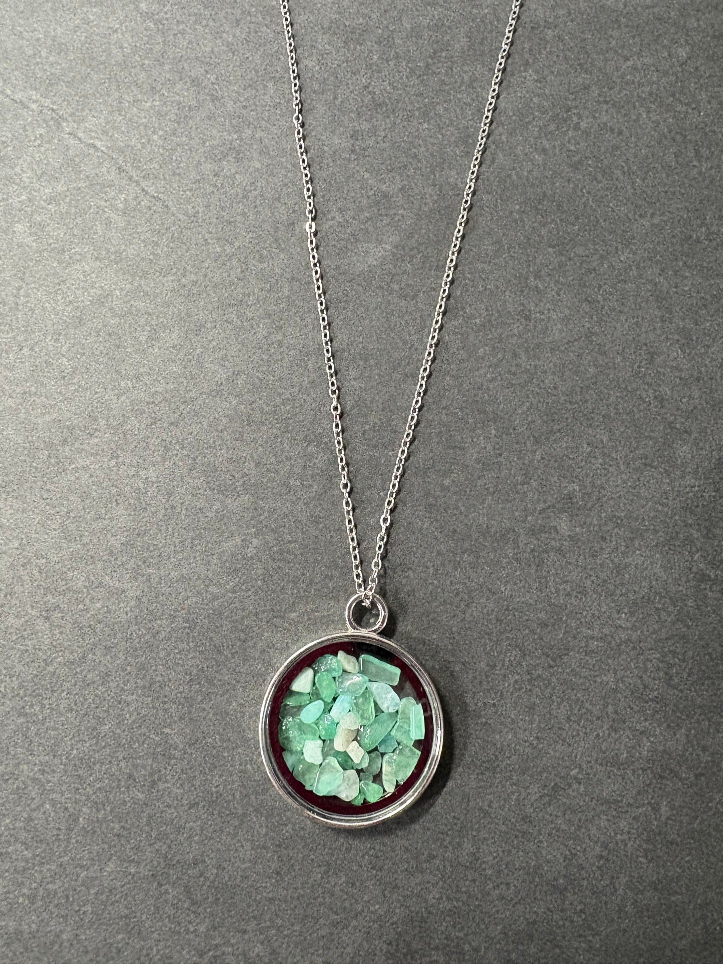 Aventurine chip necklace