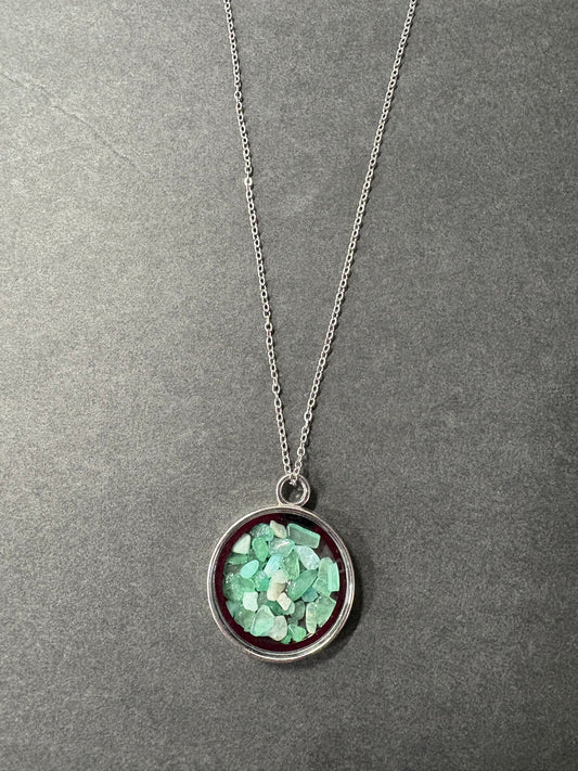 Aventurine chip necklace