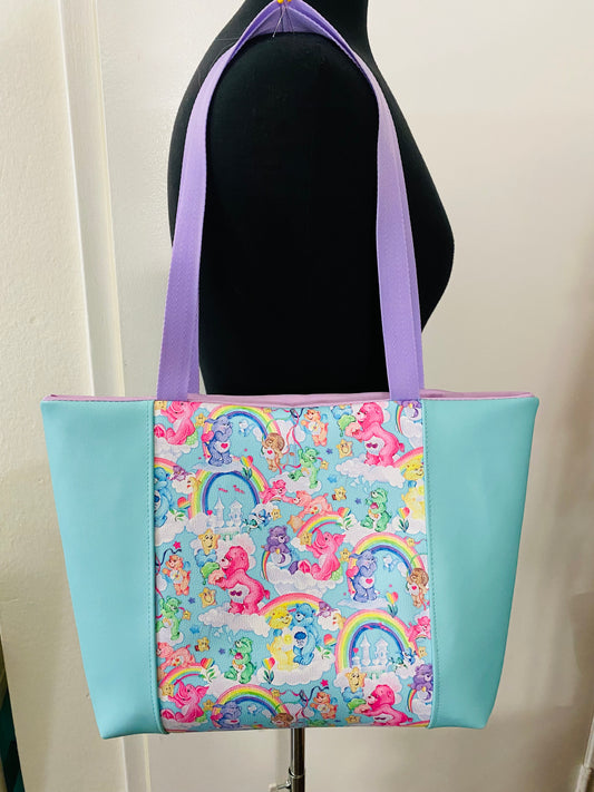 Pastel blue tote