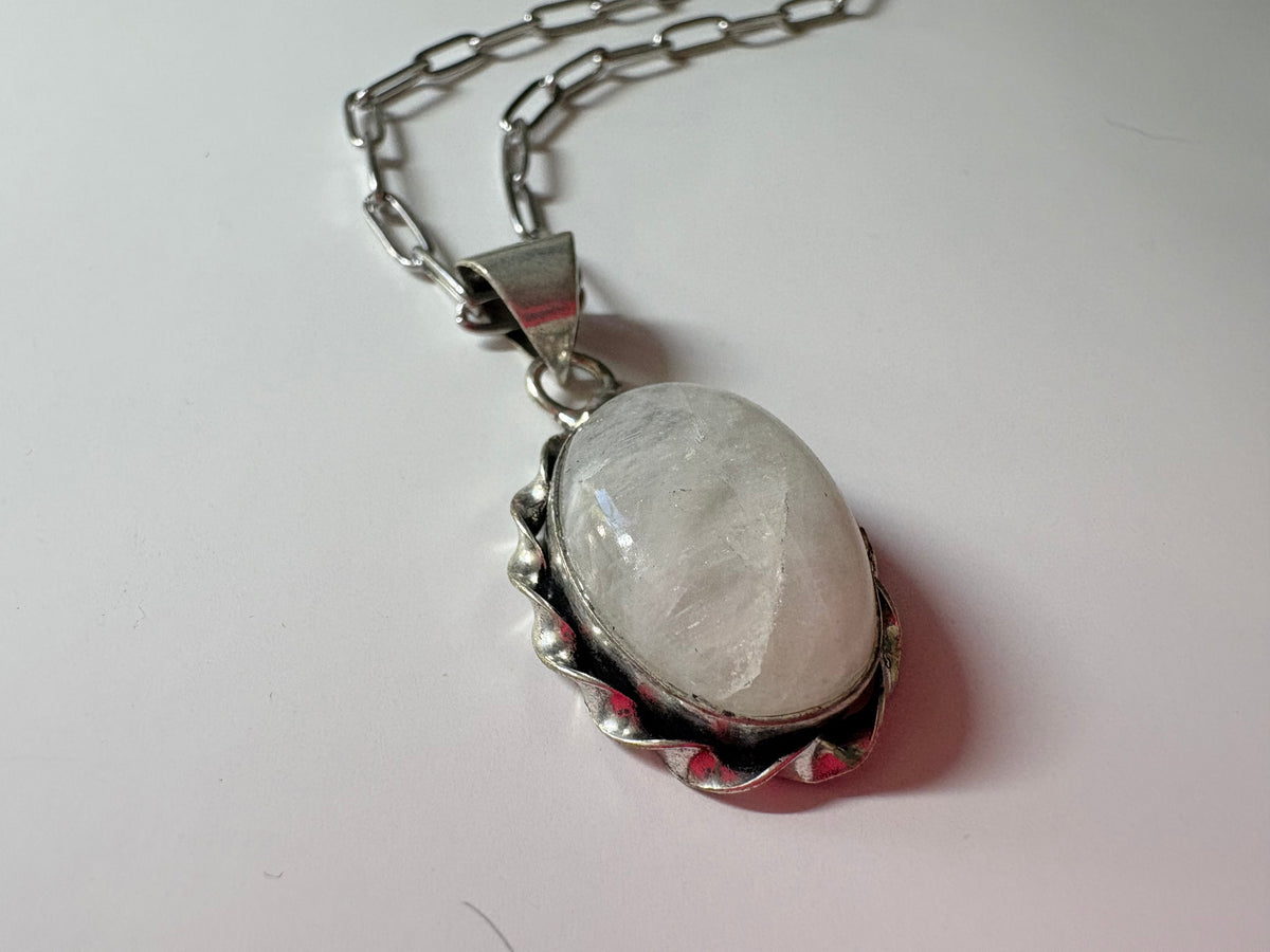 Moonstone dome pendant