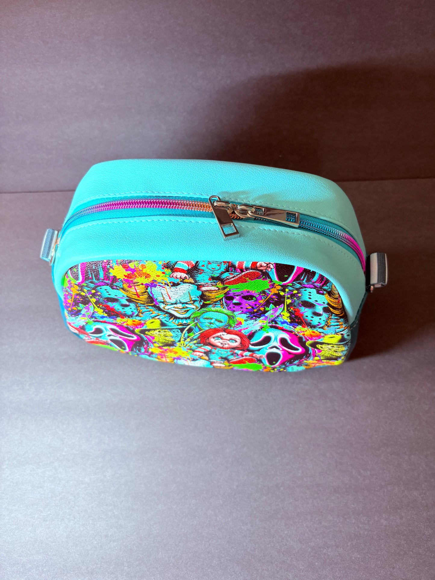 HORROR NEON MASH UP MINI BOWLER CROSSBODY BAG