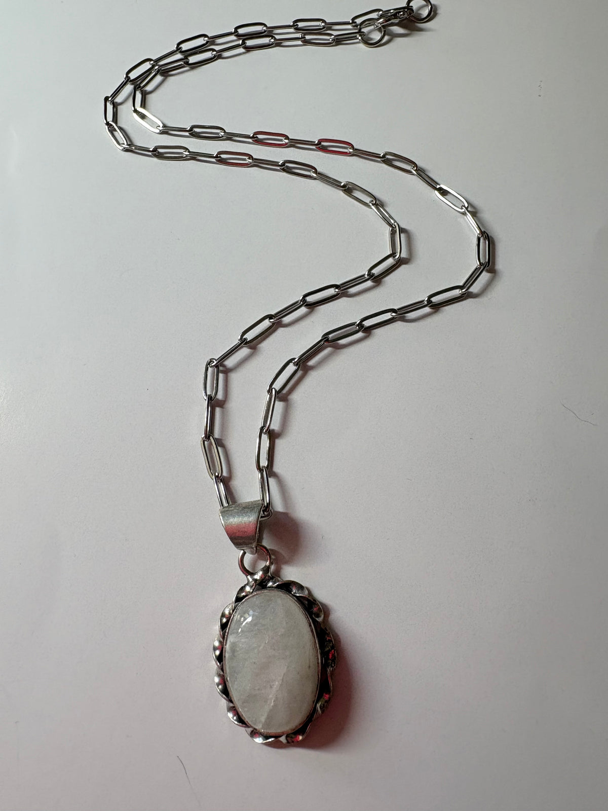 Moonstone dome pendant