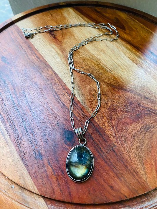 Labradorite necklace