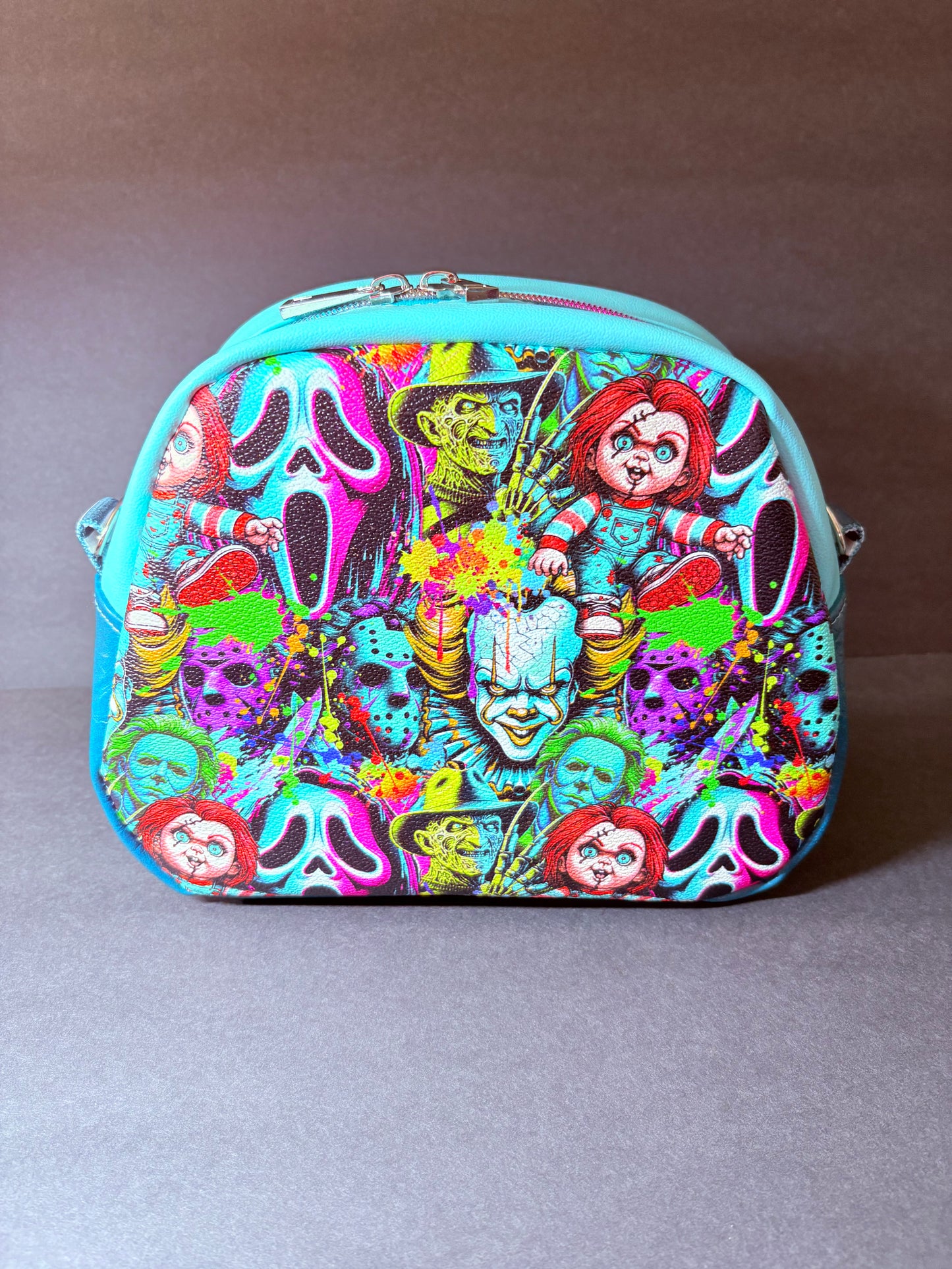 HORROR NEON MASH UP MINI BOWLER CROSSBODY BAG