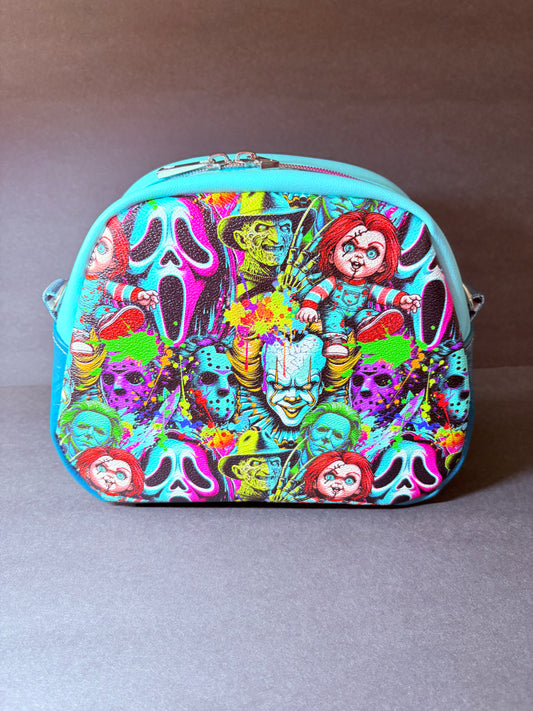 HORROR NEON MASH UP MINI BOWLER CROSSBODY BAG
