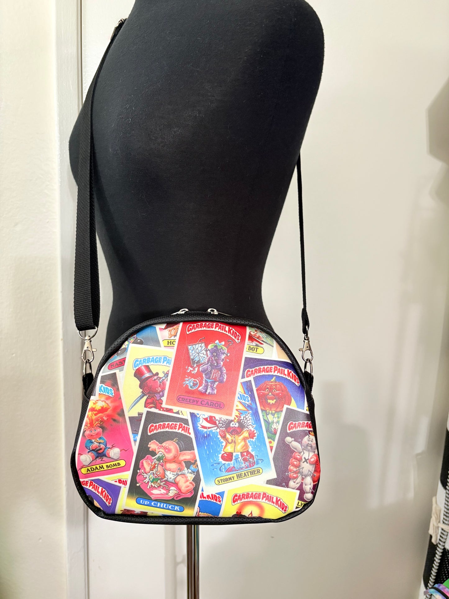 Garbage pail kids mini bowler crossbody bag