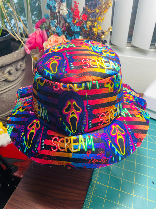 Striped SCREAM KINGS bucket hat