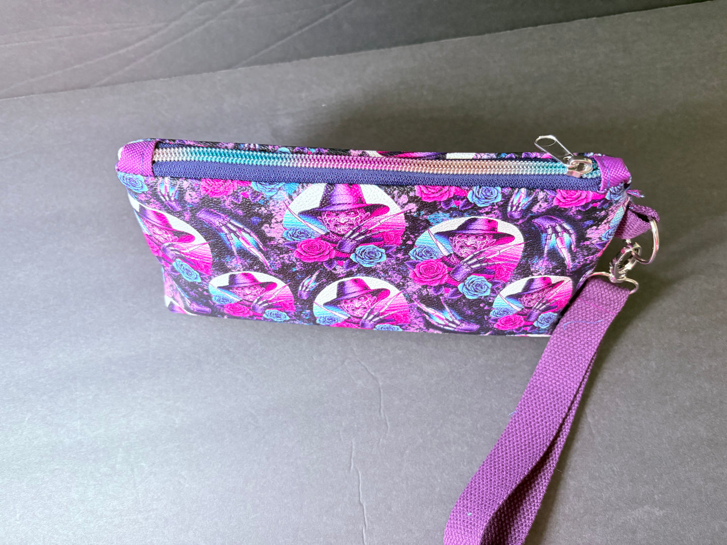 Floral Freddy wristlet pouch